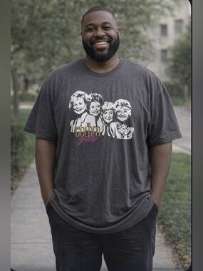 Golden Girls “Mount Rushmore” Graphic T‑Shirt – Gray Short Sleeve Tee Men’s 2XL